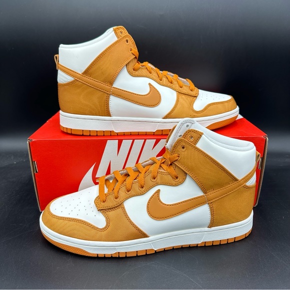 Nike Dunk High Retro Sneakers Monarch Sail White DV7223-800 Men's Size 10.5 - Picture 1 of 8